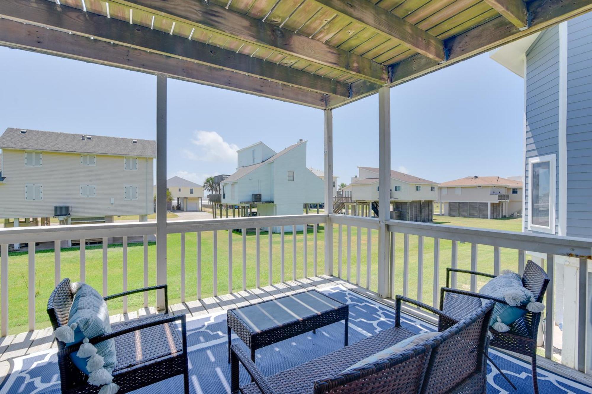 Galveston Townhome With Balconies Walk To Beach! Kültér fotó